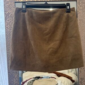 Halara High Waisted 2-in-1 Bodycon Suede Mini Casual Skirt